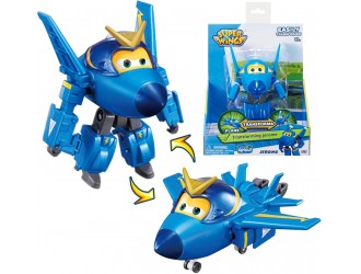 Figurina Transformabila Super Wings Shining Jerome, Avion si Robot, 13 cm