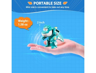 Figurina Transformabila Super Wings Tino, Avion si Robot, 10 cm