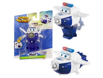 Figurina Transformabila Super Wings Paul, Avion si Robot, 10 cm