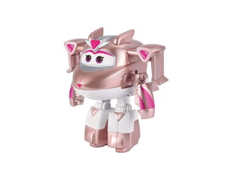 Figurina Transformabila Super Wings Golden Girl, Avion si Robot, 13 cm
