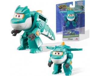 Figurina Transformabila Super Wings Tino, Avion si Robot, 5 cm