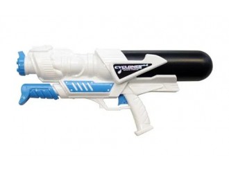 Pusca cu apa pentru copii Cyclones, 38 cm, Alb/Albastru