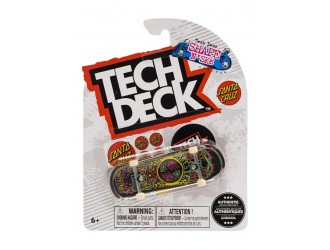 Fingerboard Tech Deck, skateboard pentru degete, Seria 2, Santa Cruz