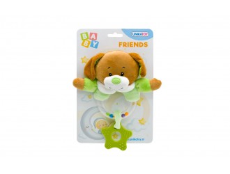 Jucarie de plus cu zornaitoare Baby Friends Catelus