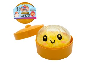 Jucarie Antistres Squishy Bun - Orbeez Crystal Edition! Galben, 8 cm, 120 gr