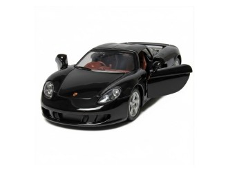 Macheta auto metalica Kinsmart Porsche Carrera GT KT5081W, scara 1:36, cu usi care se deschid, Negru