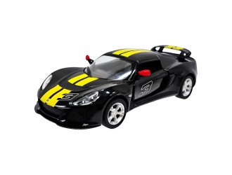 Macheta auto metalica Lotus Exige S Kinsmart KT5361WF, scara 1:32, cu usi care se deschid, Negru