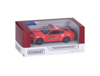 Macheta auto metalica Ford Mustang Fire Rescue Kinsmart KT5455WPR, scara 1:38, cu usi care se deschid, Rosu