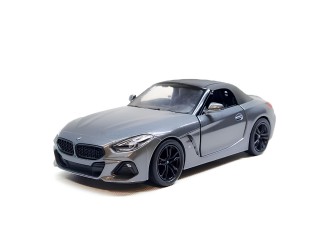 Macheta auto metalica BMW Z4 Kinsmart KT5419W, scara 1:34, cu usi care se deschid, Gri