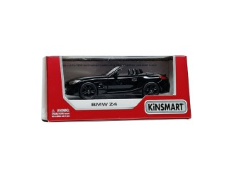 Macheta auto metalica BMW Z4 Kinsmart KT5419W, scara 1:34, cu usi care se deschid, Negru