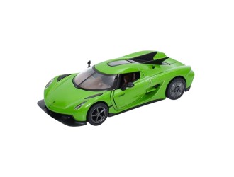Macheta auto metalica Koenigsegg Jesko Absolut Kinsmart KT5473W, scara 1:36, cu usi care se deschid, Verde
