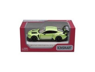 Macheta auto metalica Bentley Continental GT3 Kinsmart KT5417W, scara 1:38, cu usi care se deschid, Verde