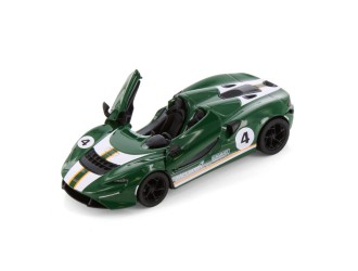 Macheta auto metalica McLaren Elva (Livery Edition) Kinsmart KT5462WF, scara 1:36, cu usi care se deschid, Verde