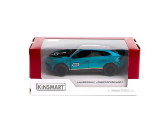 Macheta auto metalica Lamborghini Urus Performante Kinsmart KT5447W, scara 1:40, cu usi care se deschid, Turcoaz