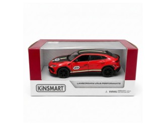 Macheta auto metalica Lamborghini Urus Performante Kinsmart KT5447W, scara 1:40, cu usi care se deschid, Rosu