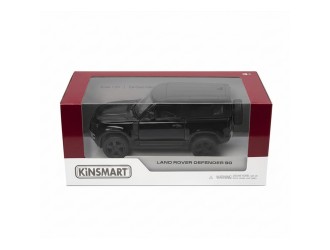 Macheta auto metalica Land Rover Defender 90 Kinsmart KT5428W, scara 1:36, cu usi care se deschid, Negru