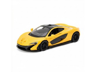 Macheta auto metalica McLaren P1 Kinsmart KT5393W, scara 1:36, cu usi care se deschid, Galben