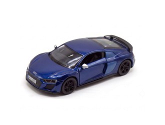 Macheta auto metalica Audi R8 Coupe Kinsmart KT5422W, scara 1:36, cu usi care se deschid, Albastru