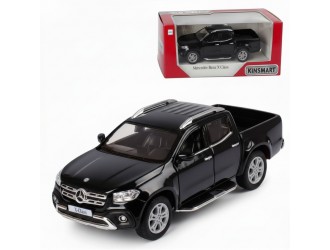 Macheta auto metalica Mercedes-Benz X-Class Kinsmart KT5410W, scara 1:42, cu usi care se deschid, Negru