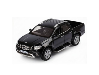 Macheta auto metalica Mercedes-Benz X-Class Kinsmart KT5410W, scara 1:42, cu usi care se deschid, Negru
