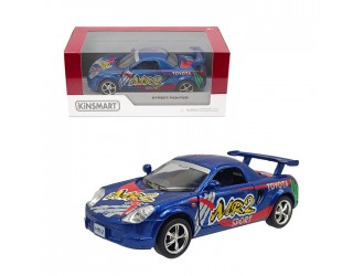 Macheta auto metalica Toyota MR2 Kinsmart KT5072W-1, scara 1:32, cu usi care se deschid