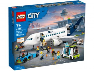 Set de constructie LEGO City 60367 Avion de pasageri, jucarie de construit