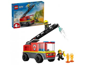 Set de constructie LEGO City 60463 Autospeciala de pompieri cu scara, jucarie de construit