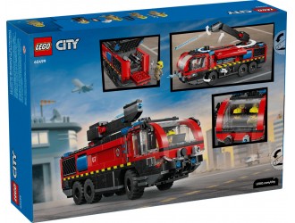 Set de constructie LEGO City 60499 Camion de pompieri pentru aeroport, jucarie de construit