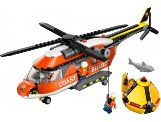 Set de constructie LEGO City 60503 Elicopter Garda de Coasta, jucarie de construit
