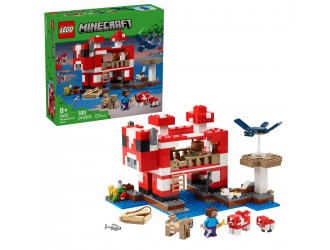 Set de constructie LEGO Minecraft 21270 Casa Mooshroom, jucarie de construit