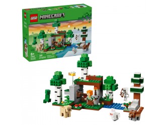 Set de constructie LEGO Minecraft 21593 Aventura primei nopti, jucarie de construit