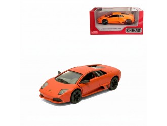 Macheta auto metalica Lamborghini Murcielago LP 640 Kinsmart KT5370W, scara 1:38, cu usi care se deschid, Coral