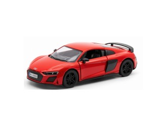 Macheta auto metalica Audi R8 Coupe Kinsmart KT5422W, scara 1:36, cu usi care se deschid, Rosu