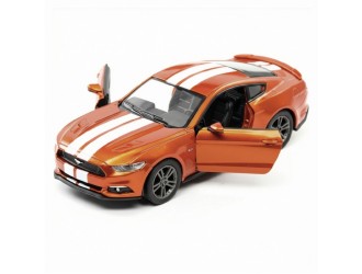 Macheta auto metalica Ford Mustang GT Kinsmart KT5386WF 1:38, cu usi care se deschid, Portocaliu