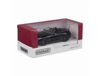 Macheta auto metalica BMW Z4 Kinsmart KT5419W, scara 1:34, cu usi care se deschid, Negru