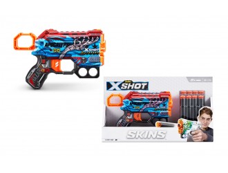 Blaster X-Shot Skins Menace Gun cu 8 cartuse, Apocalypse