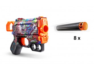 Blaster X-Shot Skins Menace Gun cu 8 cartuse, Scream