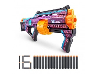 BLASTER X-Shot Skins Last Stand Gun Machine cu 16 cartuse, ENIGMA