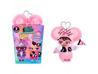 Jucarie-breloc de plus papusa L.O.L. Surprise! Seria Plush Surprise, Panda Ma, Blind Box