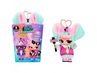 Jucarie-breloc de plus papusa L.O.L. Surprise! Seria Plush Surprise, Puppy Tart, Blind Box