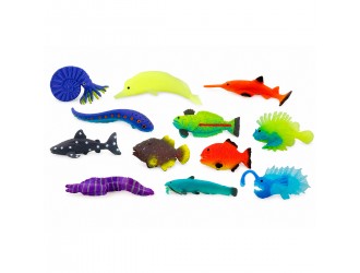 Figurina elastica surpriza Animale Marine Aqualandia Tainele Adancurilor Tiki Wiki, Blind Box