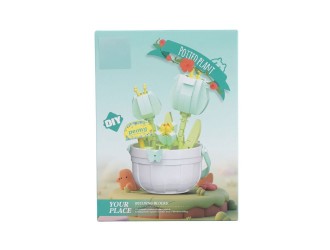 Set de constructie Flori in ghiveci Bujori Potted Plant 213 piese