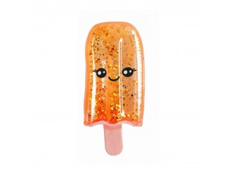 Jucarie antistres inghetata elastica Stretchy Ice Cream Beach Life 14 cm portocaliu