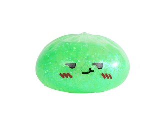 Jucarie antistres Kawaii Fidget Dumpling cu slime si sclipici, 8,5 cm, Verde