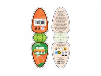 Jucarie antistres Jumbo Squeeze morcov gigant 34 cm Mega Carrot Squeezy