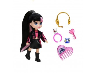 Papusa K-Pop Dolls Idol Junior Funville 12 cm cu accesorii, model aleator