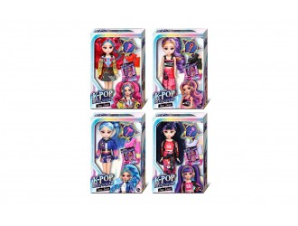 Papusa K-Pop Dolls Teen Idols Funville 24 cm cu accesorii, 4 modele livrate random