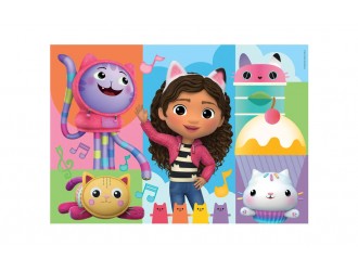 Set 2 puzzle-uri Clementoni Gabby's Dollhouse 60 piese fiecare