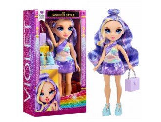 Papusa Rainbow High My Fashion Style Violet cu accesorii