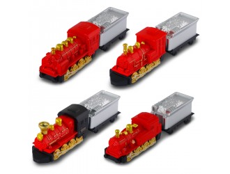 Macheta locomotiva TechnoDrive in cutie transparenta, model aleator